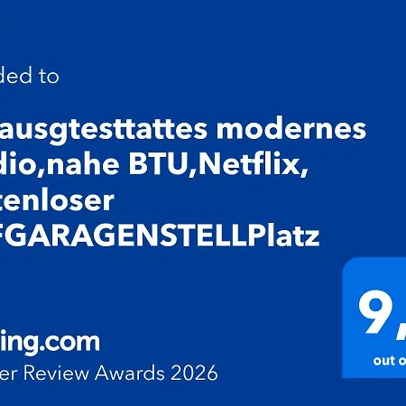 Vollausgtesttattes Modernes Studio,nahe Btu,netflix,kostenloser Tiefgaragenstellplatz *