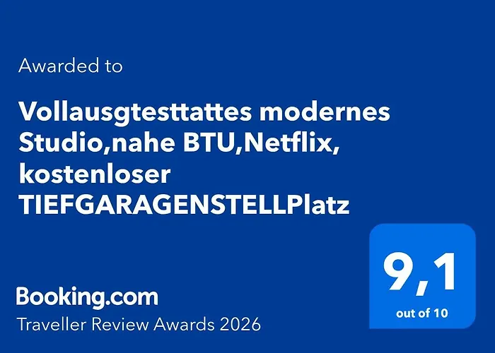 Vollausgtesttattes Modernes Studio,nahe Btu,netflix,kostenloser Tiefgaragenstellplatz *